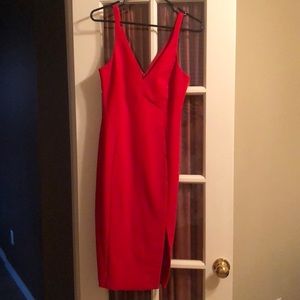 Midi Fire Engine Red Likely Dress Size 4